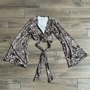 Nasty gal wrap top